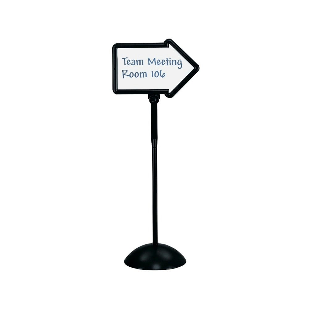 SAFCO PRODUCTS CO 4173BL Safco Write Way Directional Sign - Steel - Black