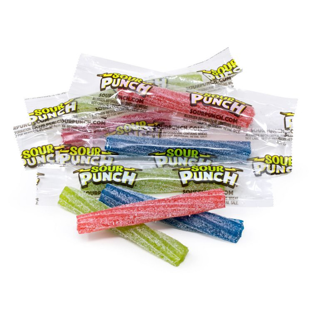 AMERICAN LICORICE COMPANY Sour Punch® 60004078 Twists, Variety, 2.59 lb Tub, Approx. 210 Pieces/Tub, 2 Tubs