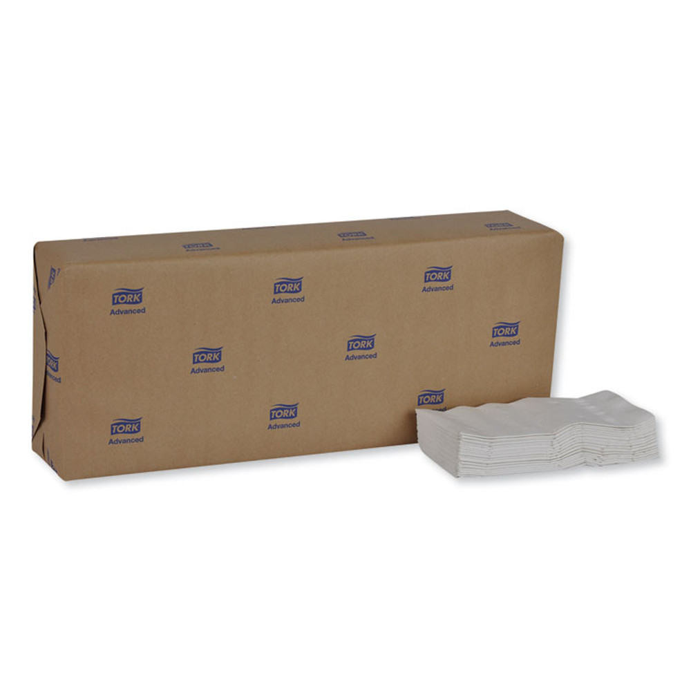 SCA TISSUE Tork® NP310A Advanced Dinner Napkins, 2-Ply, 15 x 16.25, 1/8 Fold, White, 375/Packs, 8 Packs/Carton