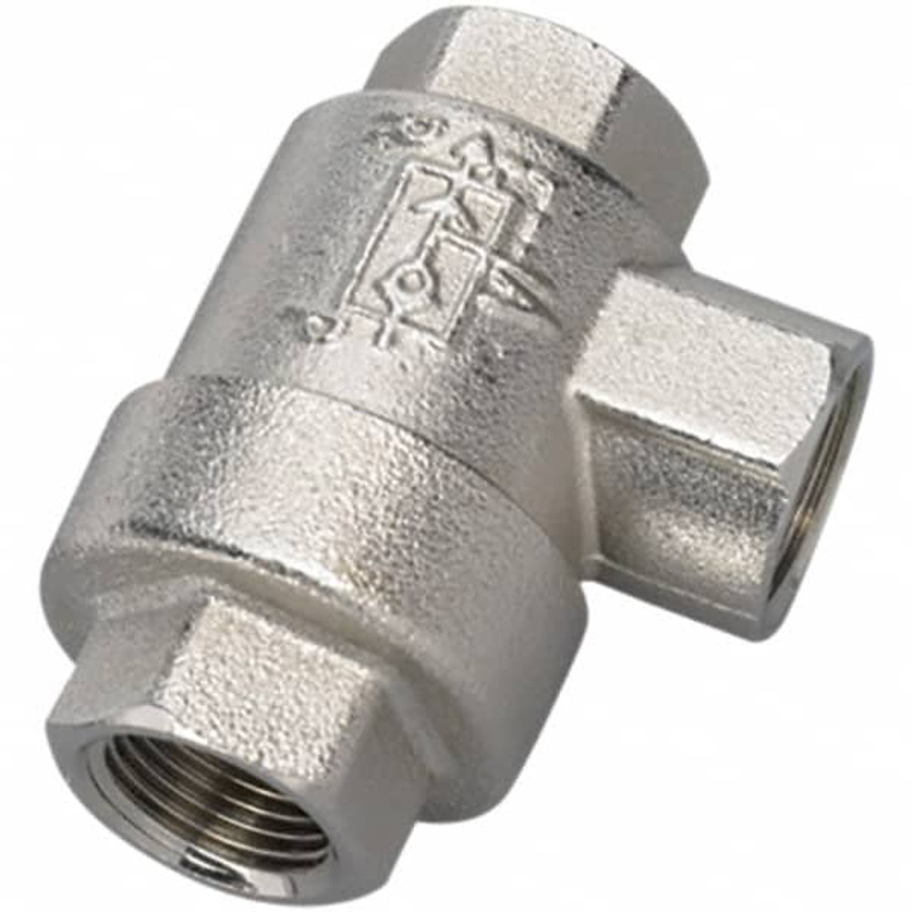 Legris 7970 10 10 Quick-Exhaust Valves; Inlet Port Size: 1/8 ; Inlet Port Size: 1/8 in ; Exhaust Port Size: 1/8 ; Exhaust Port Size: 1/8 in ; Thread Size: 0.125 ; Body Material: Nickel Plated Brass