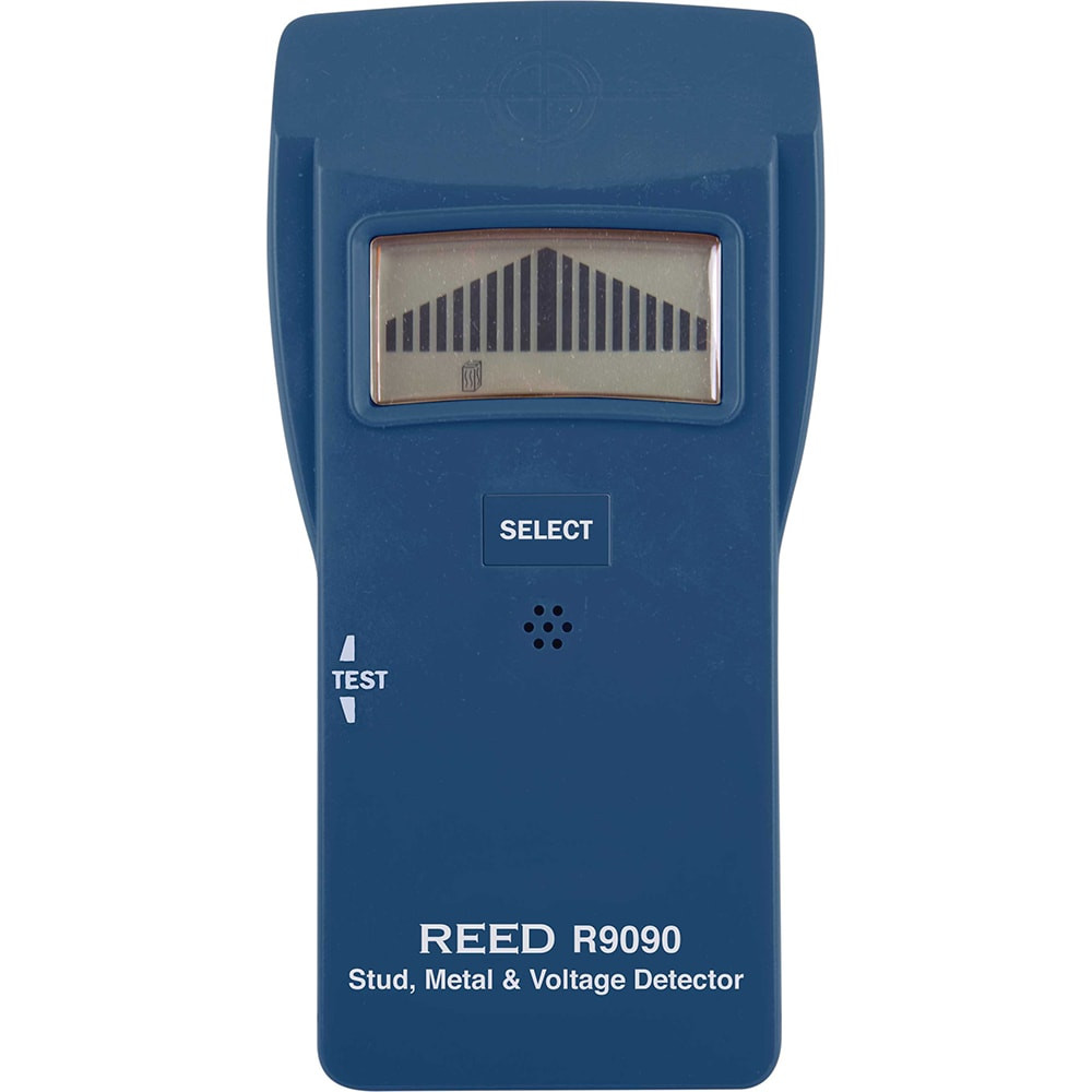 REED Instruments R9090 Stud Locators; Type: Stud, Metal & Voltage Detector ; Scan Depth (Inch): 1.96 ; Applications: Hang Household Items (Mirrors, Pictures And Shelves)  Trace Hot Wires Behind Building Materials; Locate Metallic Pipes In Concrete ; 