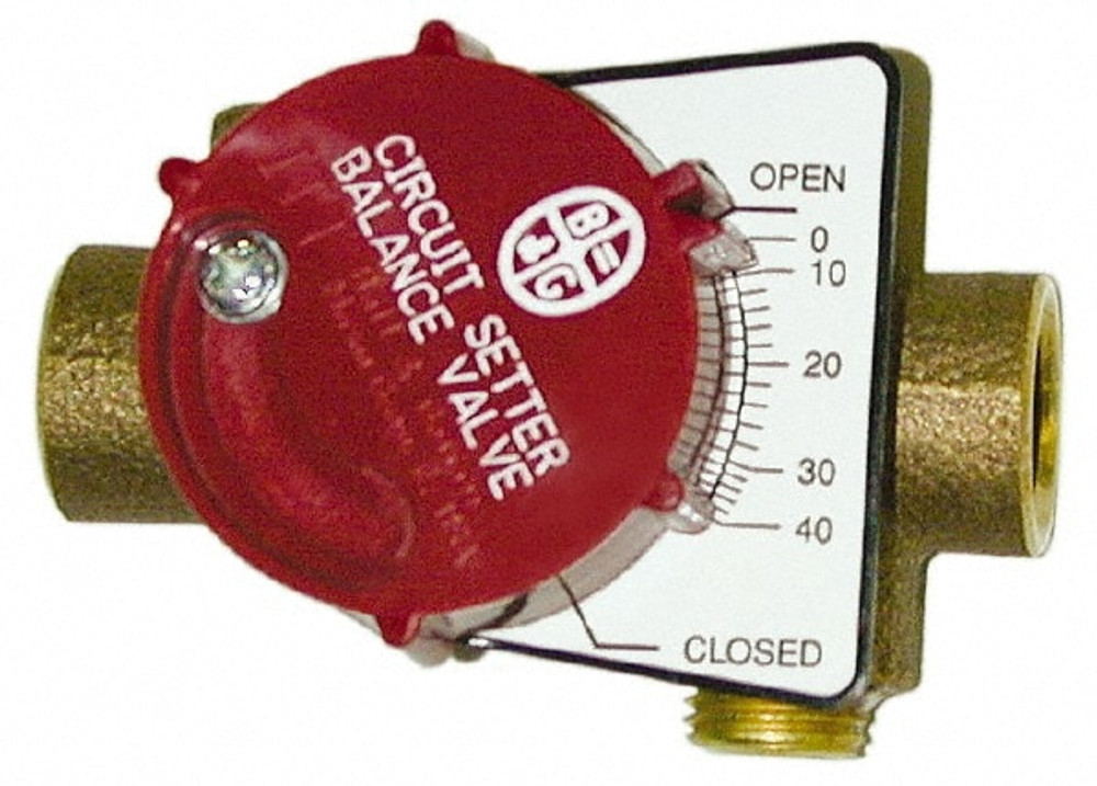 Bell & Gossett 117404LF 1-1/2" Pipe, Solder End Connections, Inline Calibrated Balance Valve