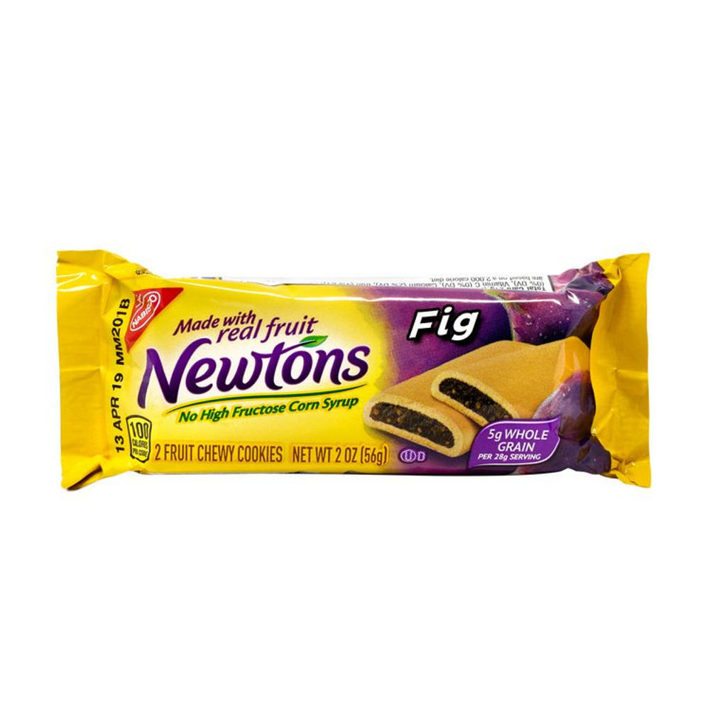 NABISCO FOOD GROUP 60004081 Fig Newtons, 2 oz Pack, 2 Cookies/Pack, 24 Packs/Box, 4 Boxes/Carton