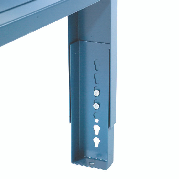 GLOBAL INDUSTRIAL 606929 Complete Industrial Workbench, 800 lbs, 60 x 30 x 57.5 to 62.5, Blue