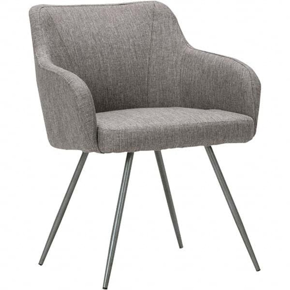 ALERA ALECS4351 Stacking Chairs; Chair Type: Guest Chair ; Type: Guest Chair ; Arms Included: Yes ; Seat Material: Fabric ; Color: Gray ; Seat Color: Gray Tweed