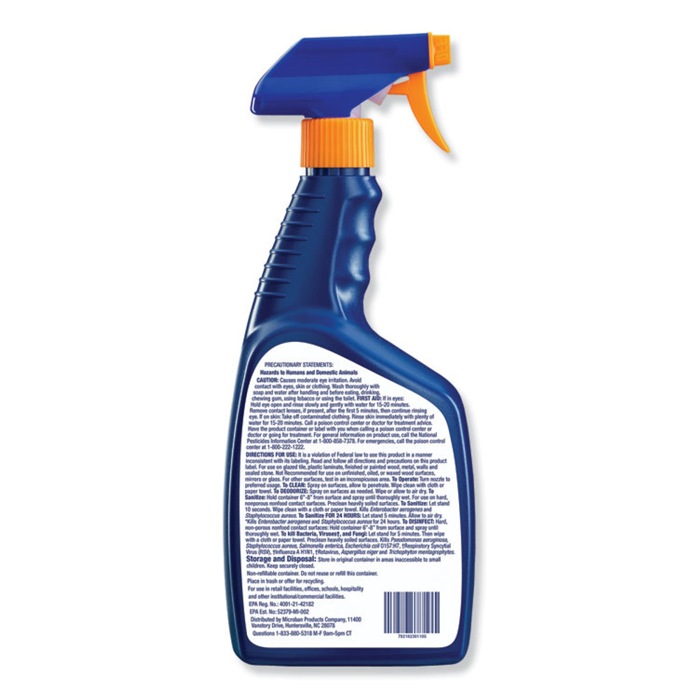 PROCTER & GAMBLE Microban® 30110EA 24-Hour Disinfectant Multipurpose Cleaner, Citrus, 32 oz Spray Bottle