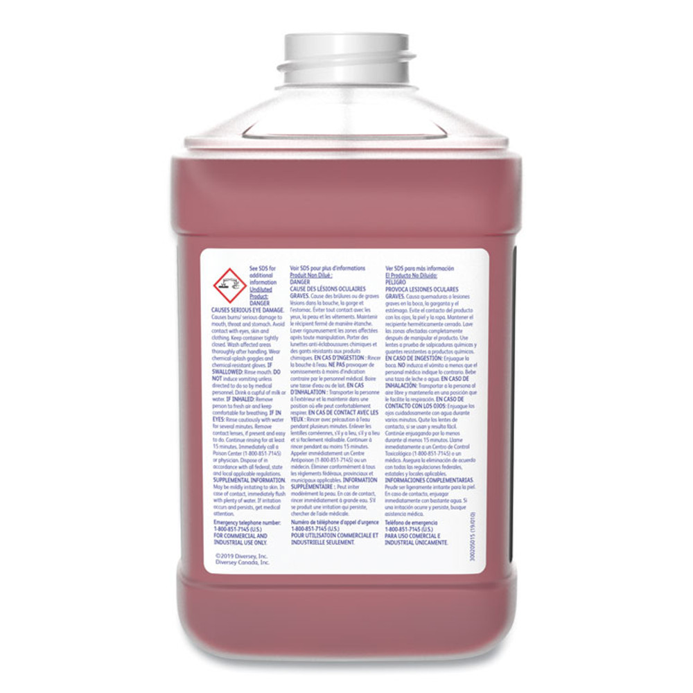 DIVERSEY 101109757 Stride Neutral Cleaner, Floral Scent, 84.5 oz Bottle, 2/Carton