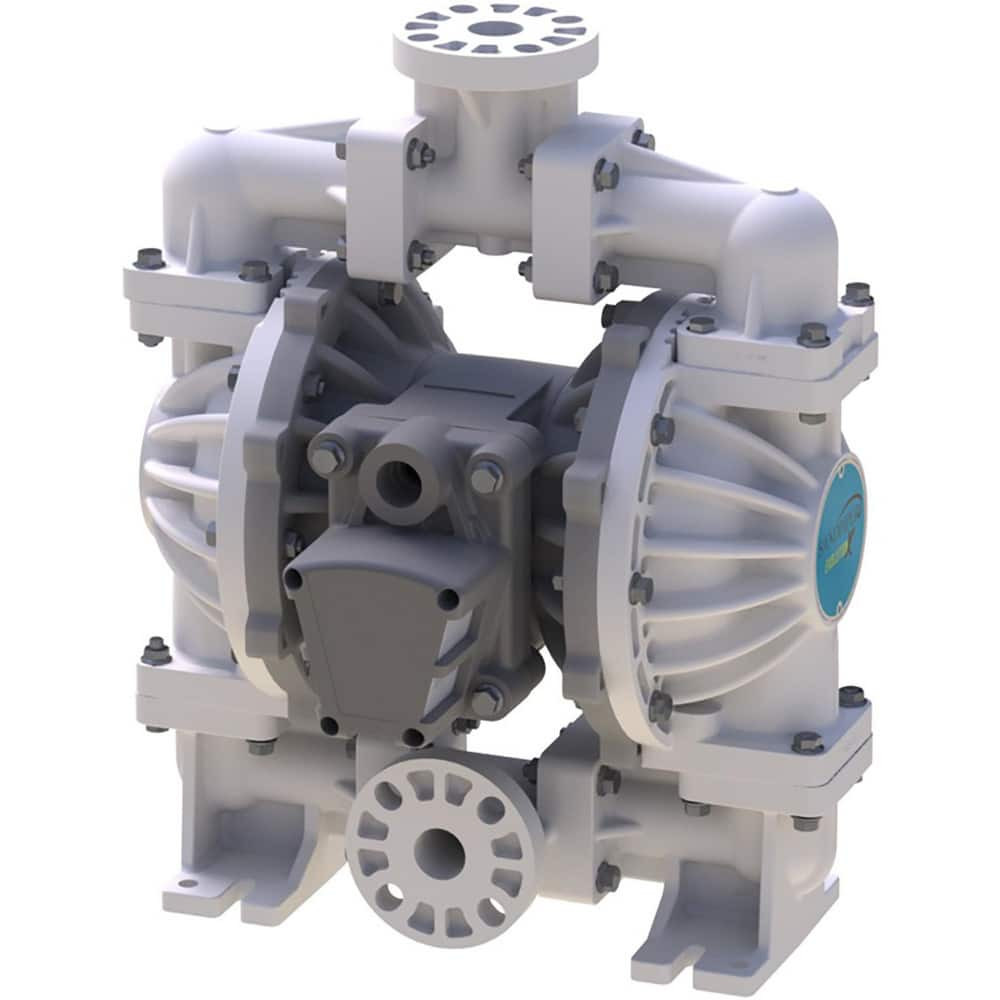 SandPIPER SPE10BPPB0BP000 Air-Operated Diaphragm Pumps; Maximum Flow Rate (Gpm - 2 Decimals): 63.00 ; Maximum Working Pressure: 125.000 ; Thread Type: Flange ; Inlet Size: 1in ; Cubic Feet Per Minute: 35 SCFM ; Diaphragm Material: Buna