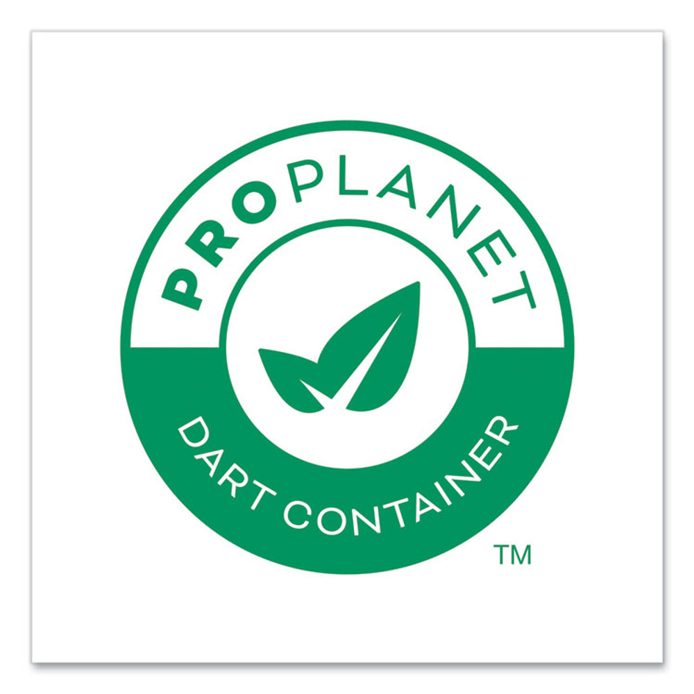 DART SOLO® MP6B Bare Eco-Forward Clay-Coated Paper Plate, ProPlanet Seal, 6" dia, White/Brown/Green, 1,000/Carton