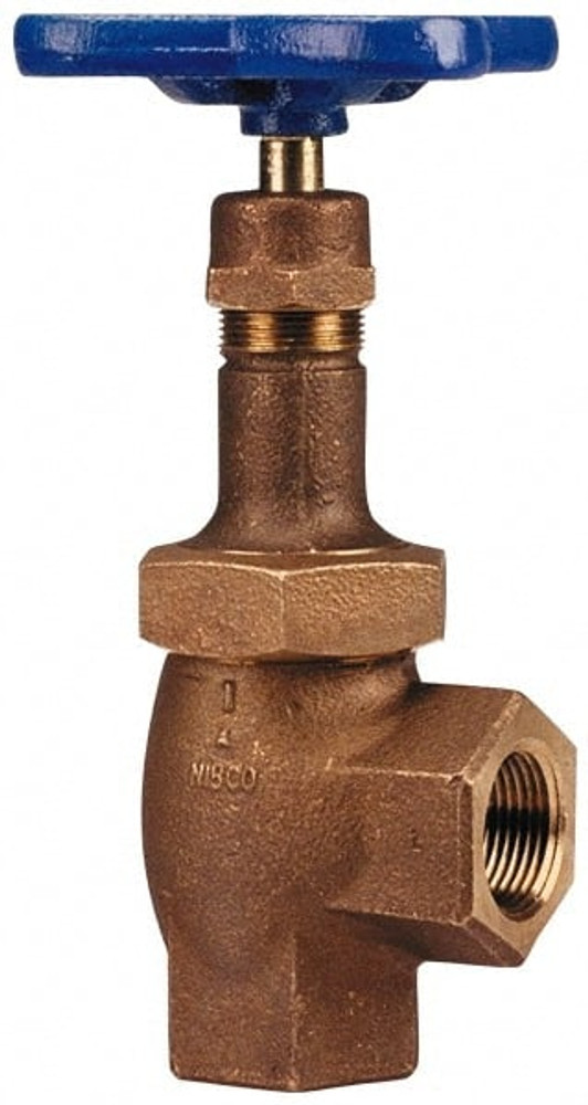 NIBCO NL63005 Gate Valve: Angle, 3/8" Pipe, Threaded, Bronze