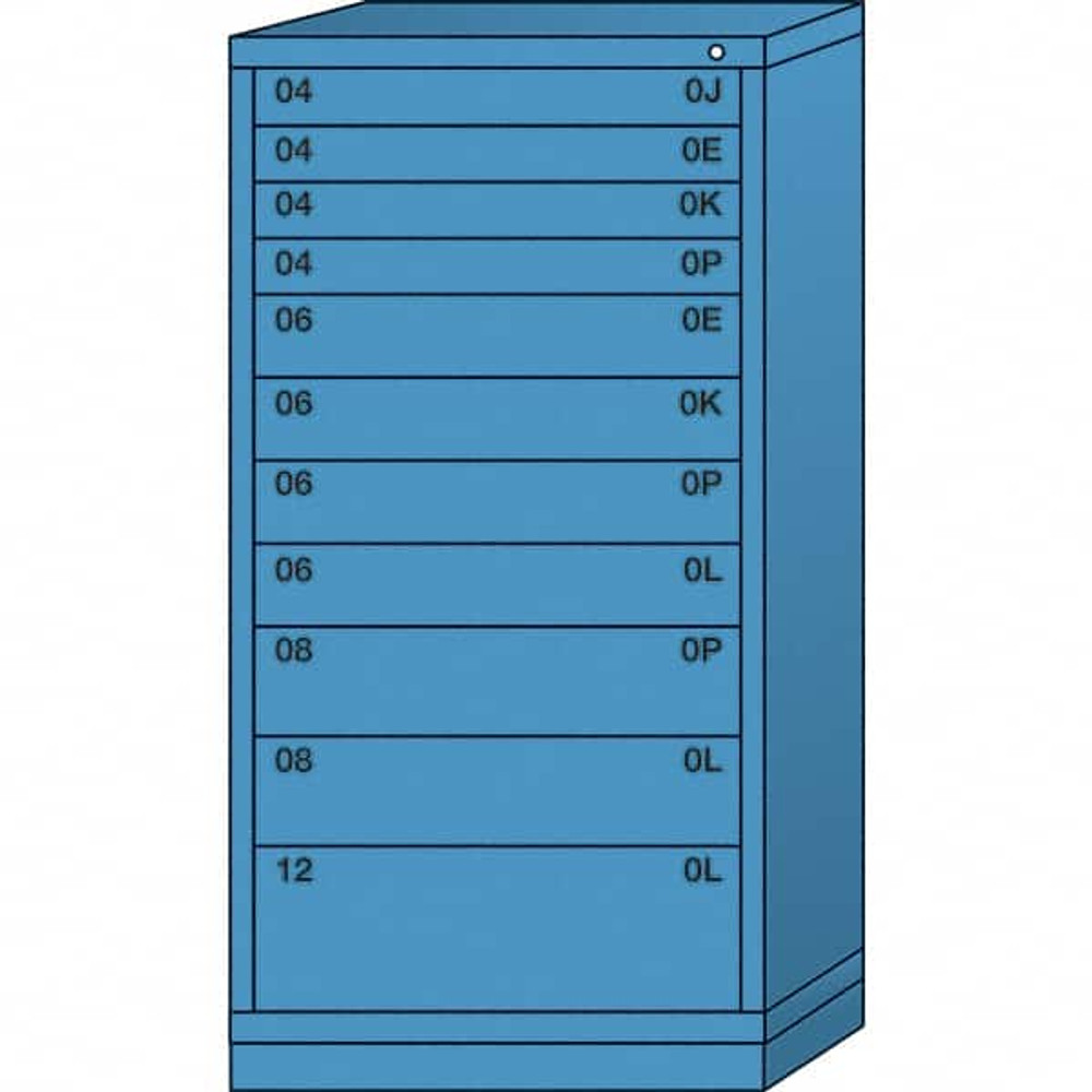 Lyon BBM6830301008IL Standard Eye-Level - Multiple Drawer Access Steel Storage Cabinet: 30" Wide, 28-1/4" Deep, 59-1/4" High