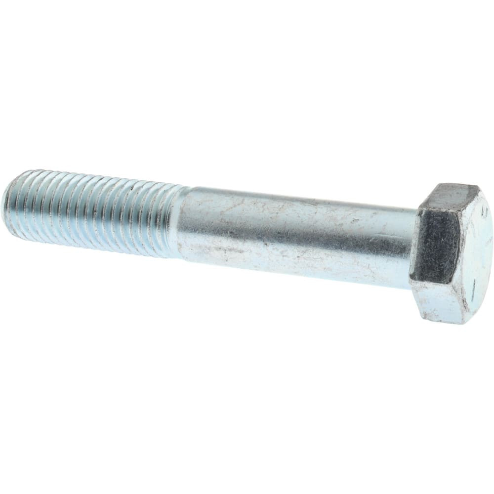 MSC MSC-30160-41/2 Hex Head Cap Screw: 3/4-10 x 4-1/2", Grade 5 Steel, Zinc-Plated