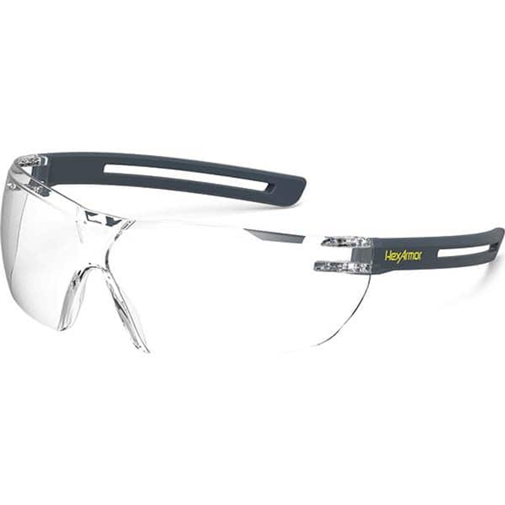 HexArmor. 11-22001-02 Safety Glass: Anti-Fog & Scratch-Resistant, Polycarbonate, Clear Lenses, Frameless, UV Protection