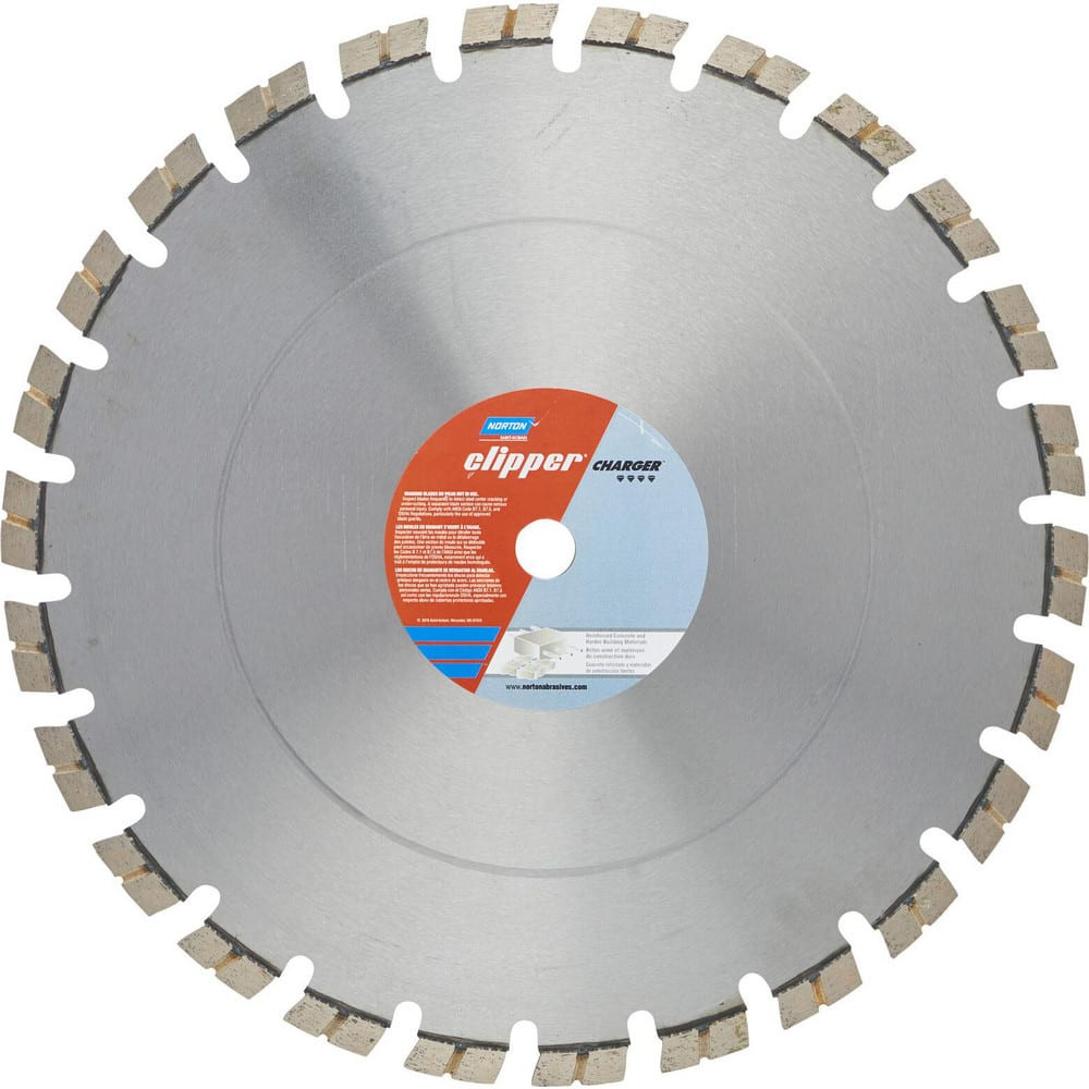 Norton 70184681367 Wet & Dry Cut Saw Blade: 18" Dia, 1" Arbor Hole, 0.125" Kerf Width, 26 Teeth