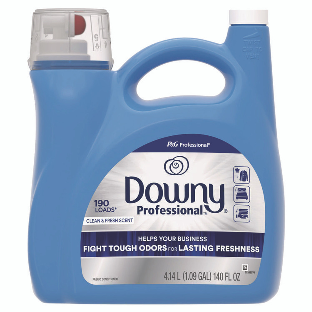 PROCTER & GAMBLE Downy® Professional 14121 Commercial Liquid Fabric Softener, Clean and Fresh Scent, 140 oz Pour Bottle, 4/Carton