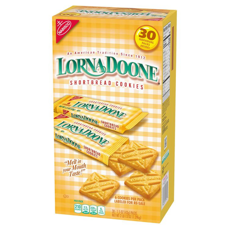 NABISCO FOOD GROUP 60004093 Lorna Doone Shortbread Cookies, 1.5 oz Packet, 30/Box, 2 Boxes/Carton