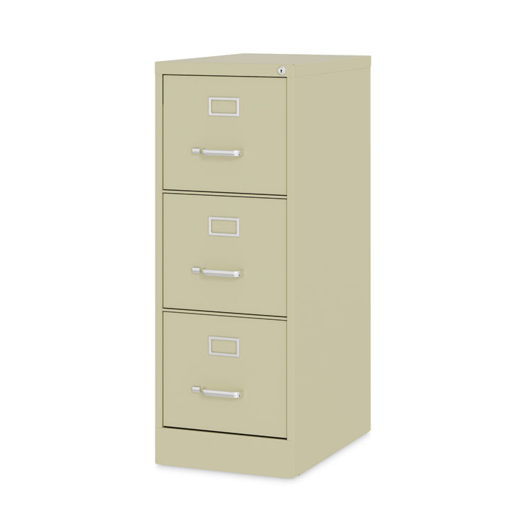 ALERA HVF1541PY Three-Drawer Economy Vertical File, Letter-Size File Drawers, 15" x 22" x 40.19", Putty