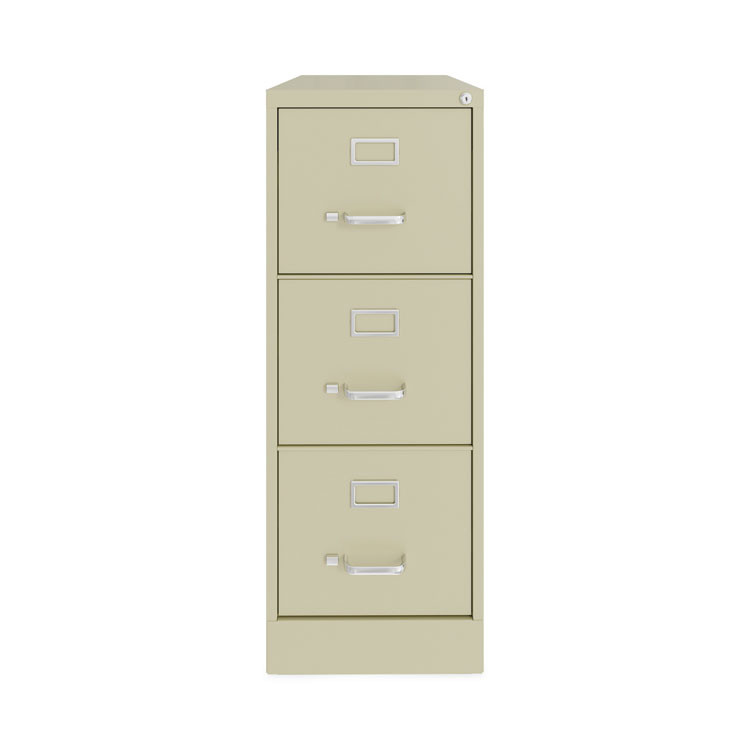 ALERA HVF1541PY Three-Drawer Economy Vertical File, Letter-Size File Drawers, 15" x 22" x 40.19", Putty