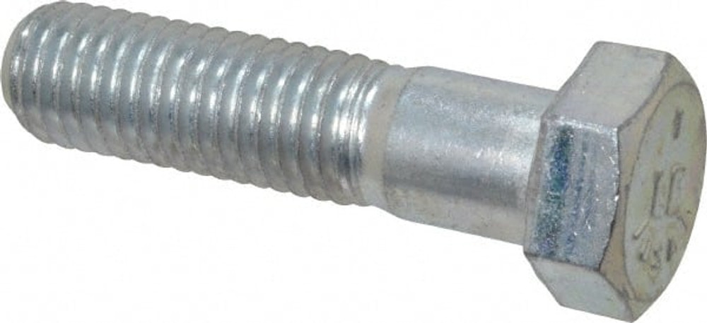 MSC -30145-21/2 Hex Head Cap Screw: 5/8-11 x 2-1/2", Grade 5 Steel, Zinc-Plated