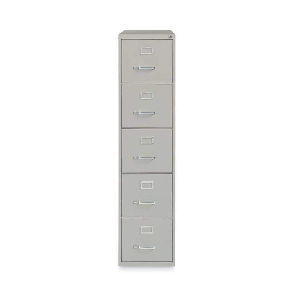 ALERA HVF1562LG Five-Drawer Economy Vertical File, Letter-Size File Drawers, 15" x 26.5" x 61.37", Light Gray