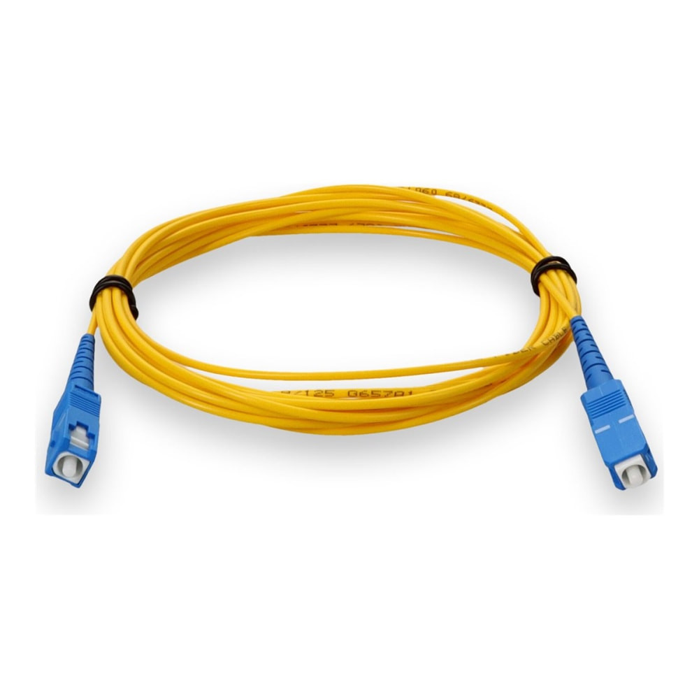 ADD-ON COMPUTER PERIPHERALS, INC. AddOn ADD-SC-SC-1MS9SMF  - Patch cable - SC/UPC single-mode (M) to SC/UPC single-mode (M) - 1 m - fiber optic - simplex - 9 / 125 micron - OS2 - halogen-free, riser - yellow