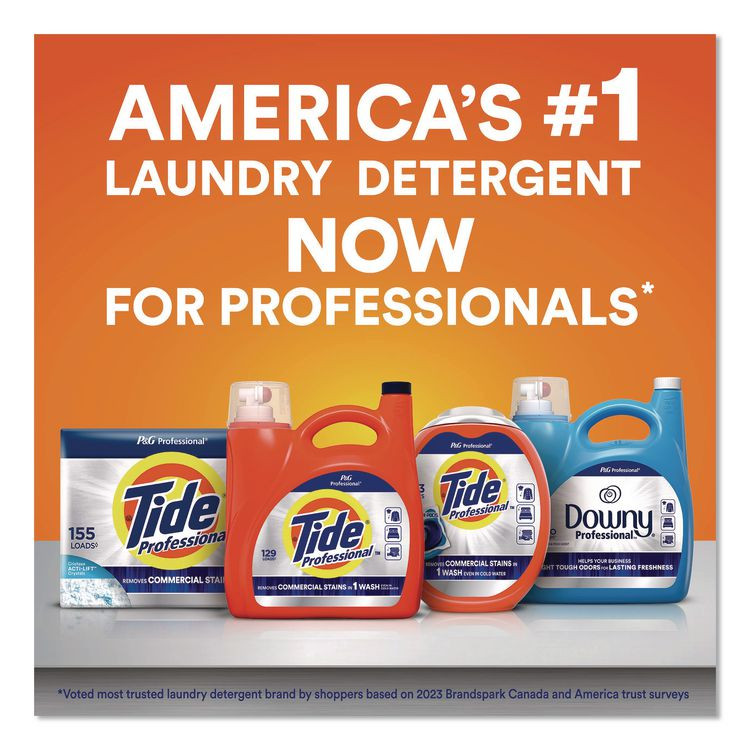 PROCTER & GAMBLE Tide® Professional™ 14119 Commercial HE Liquid Laundry Detergent, 170 oz Pour Bottle, 4/Carton