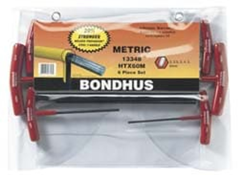 Bondhus 13348 6 Piece T-Handle Hex Key Set