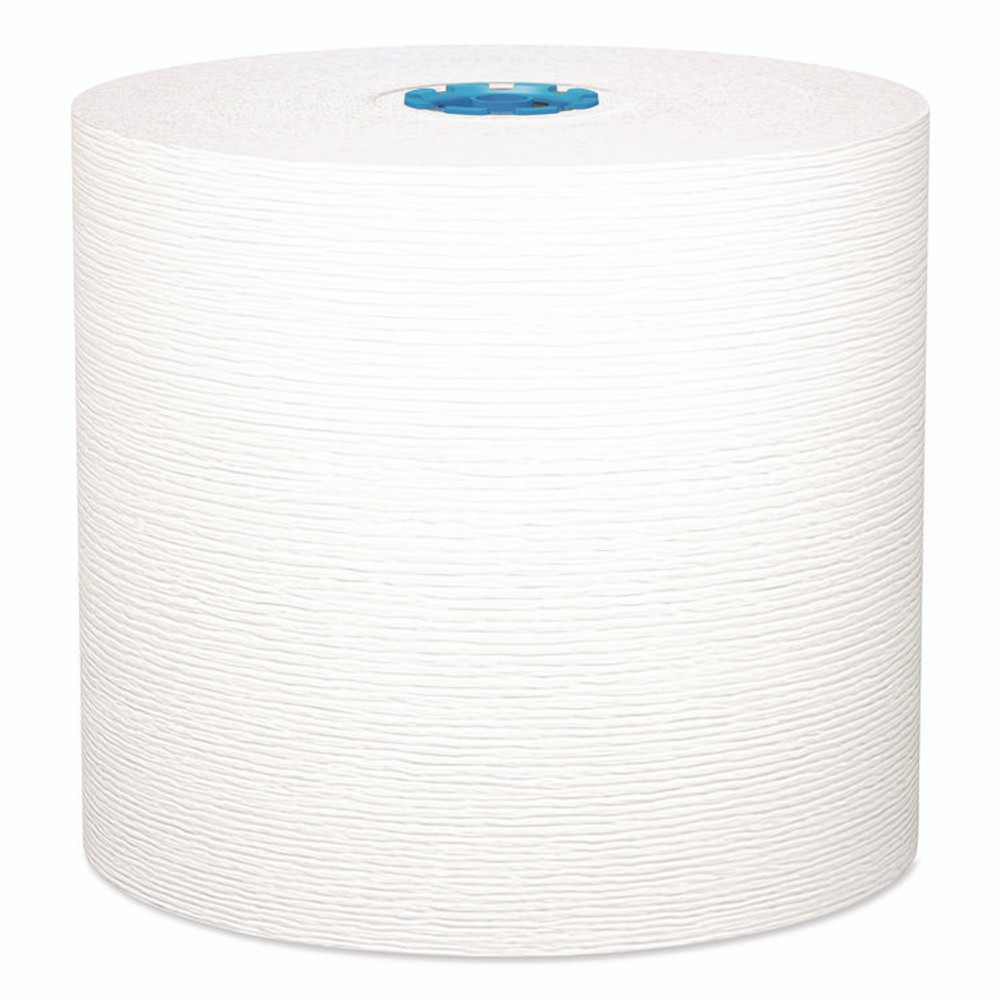 KIMBERLY-CLARK PROFESSIONAL Kleenex® 25639 Hard Roll Paper Towels with Premium Absorbency Pockets with Colored Core, Gray Core, 1-Ply, 7.5" x 700 ft, White, 6 Rolls/CT