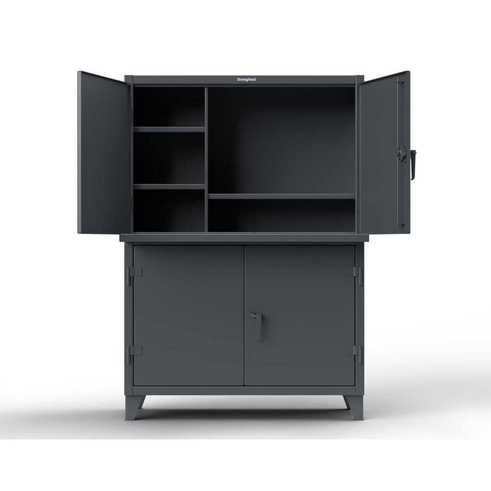 Strong Hold 4.56-CC-244 Storage Cabinets; Cabinet Type: Multi-Compartment Computer ; Cabinet Material: Steel ; Width (Inch): 54in ; Depth (Inch): 24in ; Cabinet Door Style: Solid ; Height (Inch): 78in