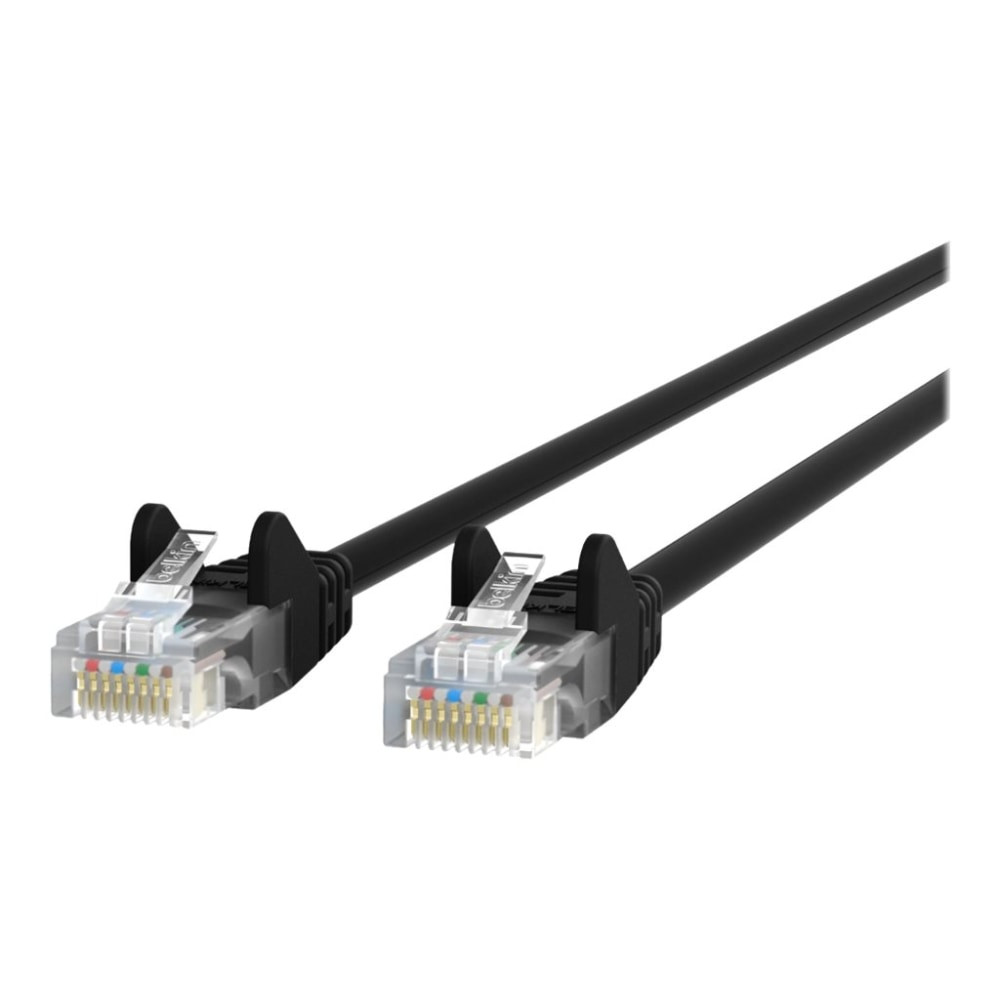 BELKIN, INC. Belkin A3L791BT05MBLKS  Cat.5e UTP Patch Network Cable - 16.40 ft Category 5e Network Cable for Network Device - First End: 1 x RJ-45 Network - Male - Second End: 1 x RJ-45 Network - Male - Patch Cable - Gold Plated Connector - Black