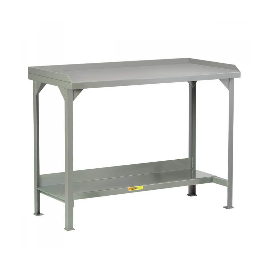 Little Giant. WSL2-3684-36 Stationary Heavy-Duty Workbench: Powder Coated Gray