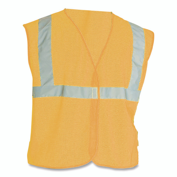 PROTECTIVE INDUSTRIAL PRODUCTS INC PIP 302MVGORXL ANSI Class 2 Hook and Loop Safety Vest, X-Large, Hi-Viz Orange