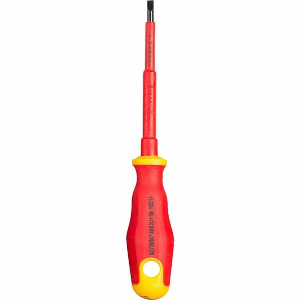 Jonard Tools INS-4100 Slotted Screwdriver: 5/32" Width, 4" Blade Length