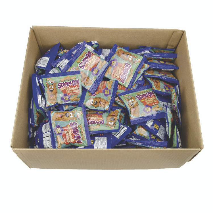 KELLOGG'S KEE50689 Scooby-Doo Cinnamon Graham Sticks, 1 oz Packet, 210/Carton