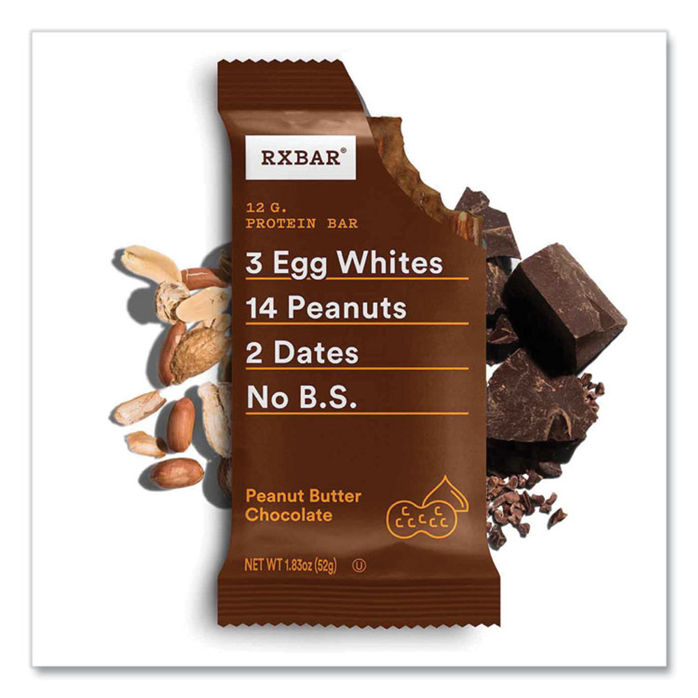 KELLOGG'S RXBAR® 60000771 Adult Bars, Assorted Flavors, 1.83 oz Bar, 5 Bars/Pack, 3 Packs/Carton
