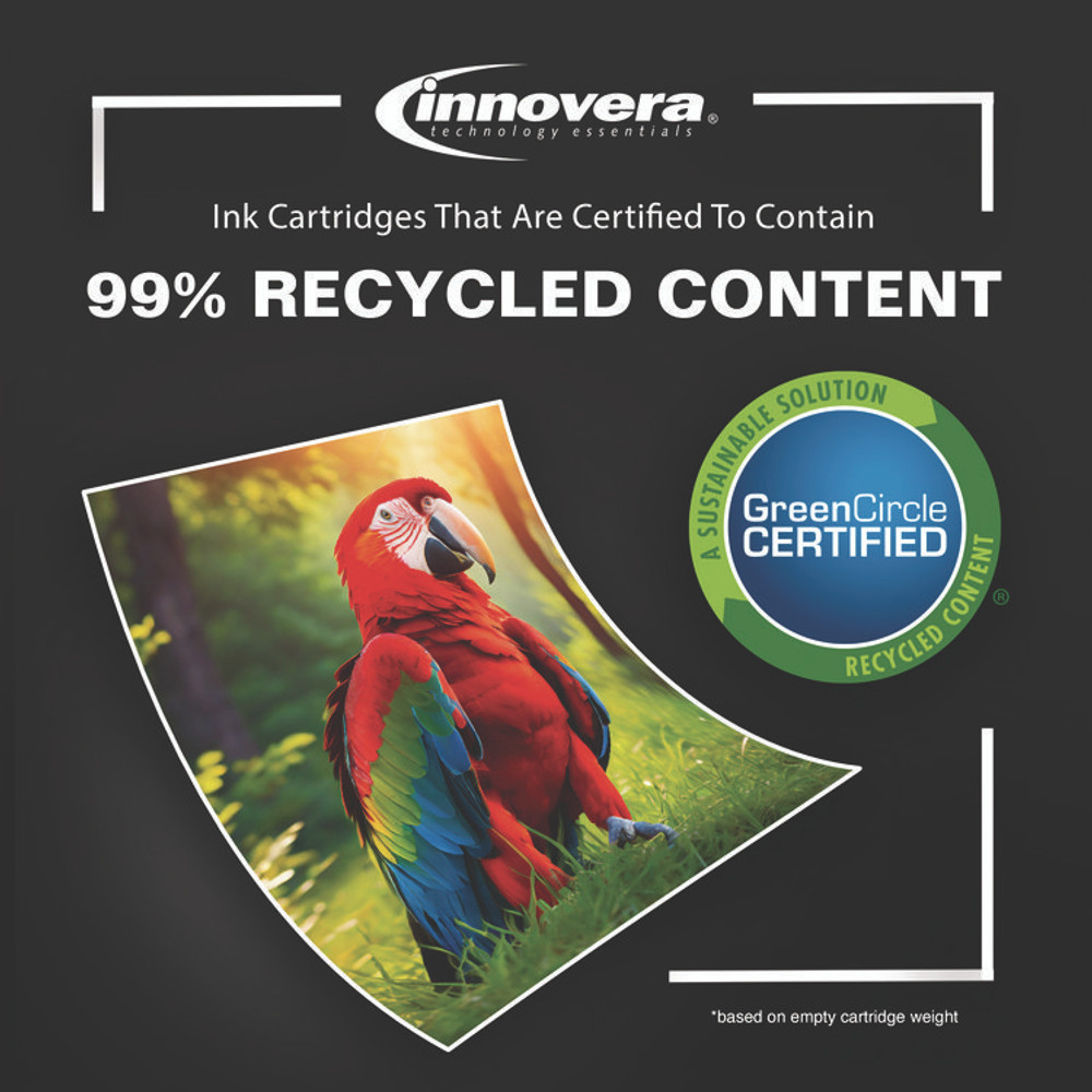 INNOVERA 902BK Remanufactured Black Ink, Replacement for 902 (T6L98AN), 300 Page-Yield