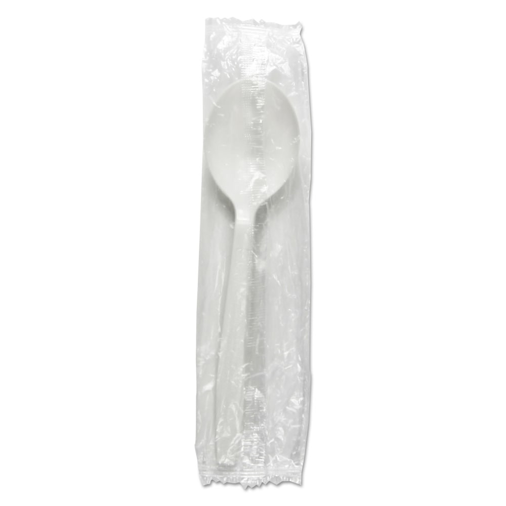 LAGASSE, INC. BWKSSHWPPWIW Boardwalk Heavyweight Wrapped Polypropylene Soup Spoons, White, Pack Of 1000 Spoons