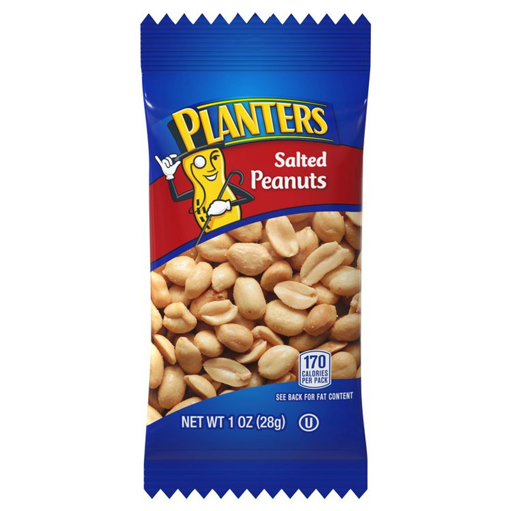 KRAFT FOODS, INC Planters® 60004074 Salted Peanuts, 1 oz Pouch, 48/Box, 2 Boxes/Carton