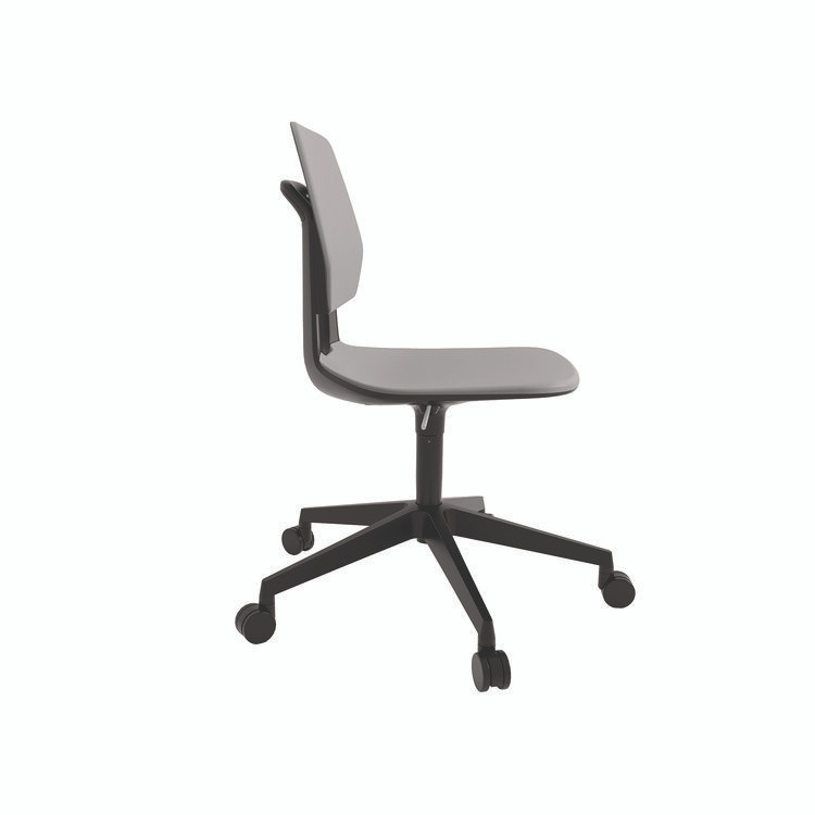 SAFCO PRODUCTS 7825GR Commute Task Chair, Supports Up to 275 lbs, 18.25" to 22.25" Seat Height, Gray Seat, Gray Back, Black Base