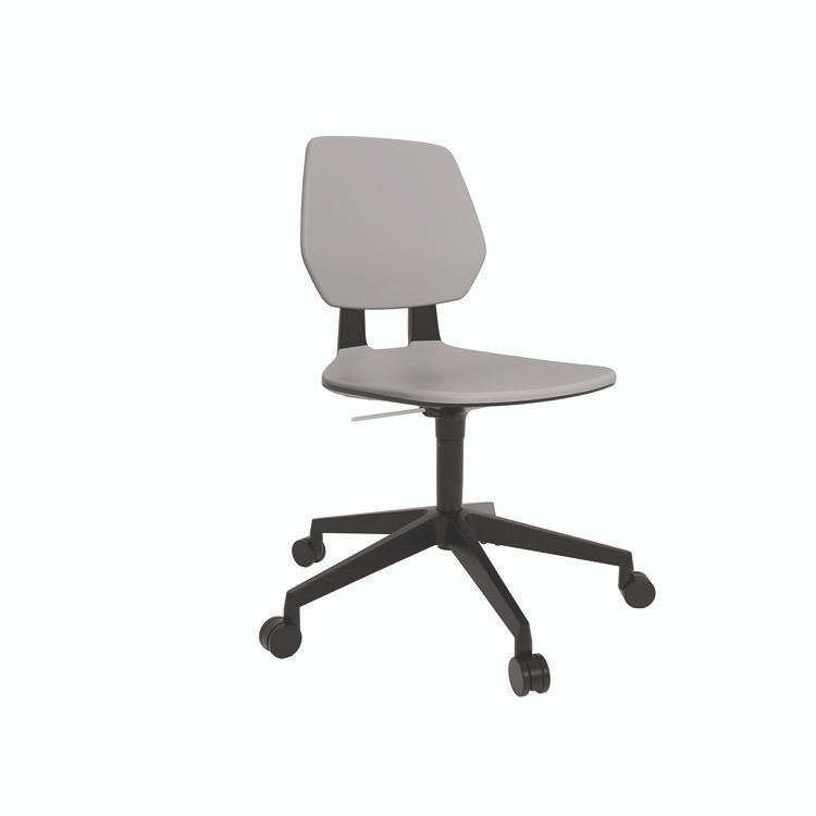SAFCO PRODUCTS 7825GR Commute Task Chair, Supports Up to 275 lbs, 18.25" to 22.25" Seat Height, Gray Seat, Gray Back, Black Base