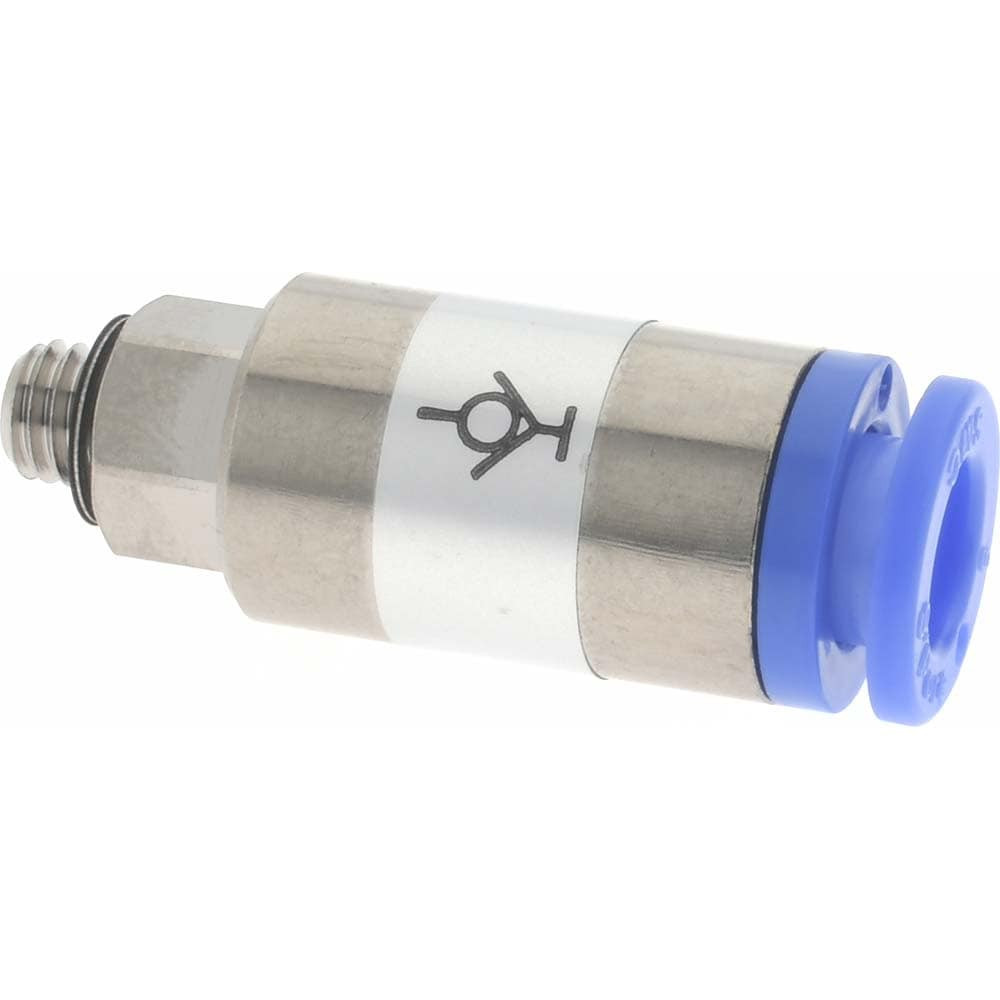 SMC PNEUMATICS KCH06-M5 Push-to-Connect Tube Fitting: Connector, M5 x 0.8 Thread