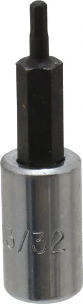 Proto J47703/32 Hand Hex Bit Socket: 1/4" Drive, 3/32" Hex