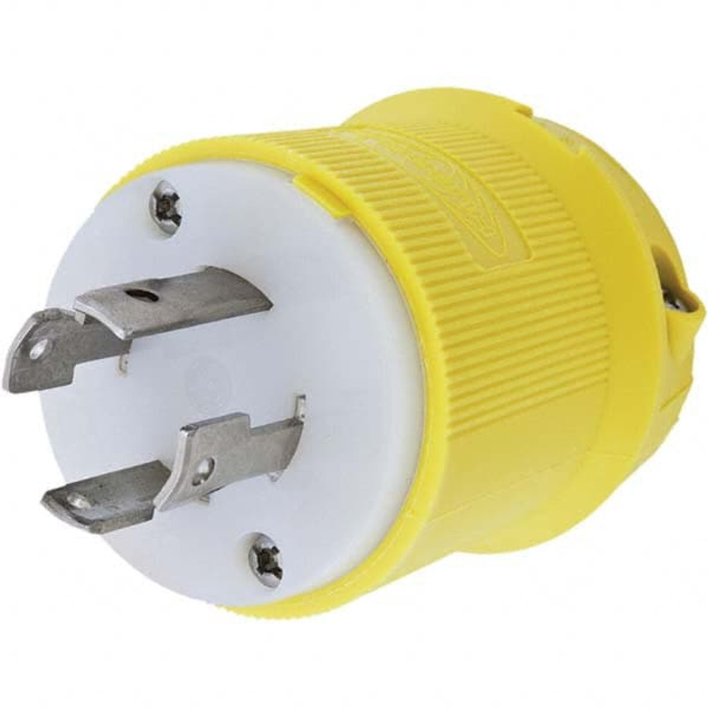 Hubbell Wiring Device-Kellems HBL27CM11 Locking Inlet: Plug, Marine, L14-30P, 125 & 250V, Yellow