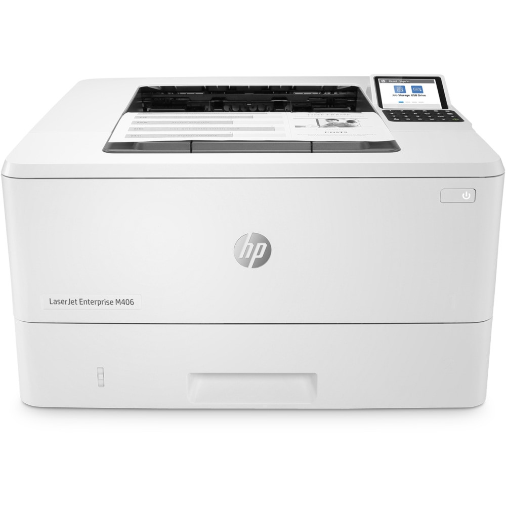 HP INC. HP 3PZ15A#BGJ  LaserJet Enterprise M406dn Laser Monochrome Printer
