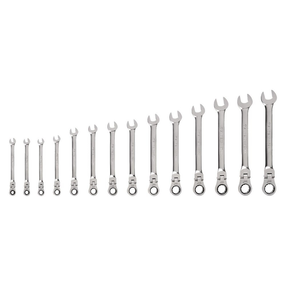 Tekton WRC95002 Wrench Sets; System Of Measurement: Metric ; Size Range: 6 mm - 19 mm ; Container Type: None ; Wrench Size: 6 mm - 19 mm ; Material: Steel ; Non-sparking: No