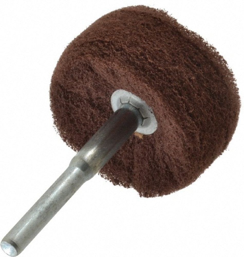 Superior Abrasives A019701 Mounted Flap Wheel: 2" Dia, 1" Face Width, Aluminum Oxide