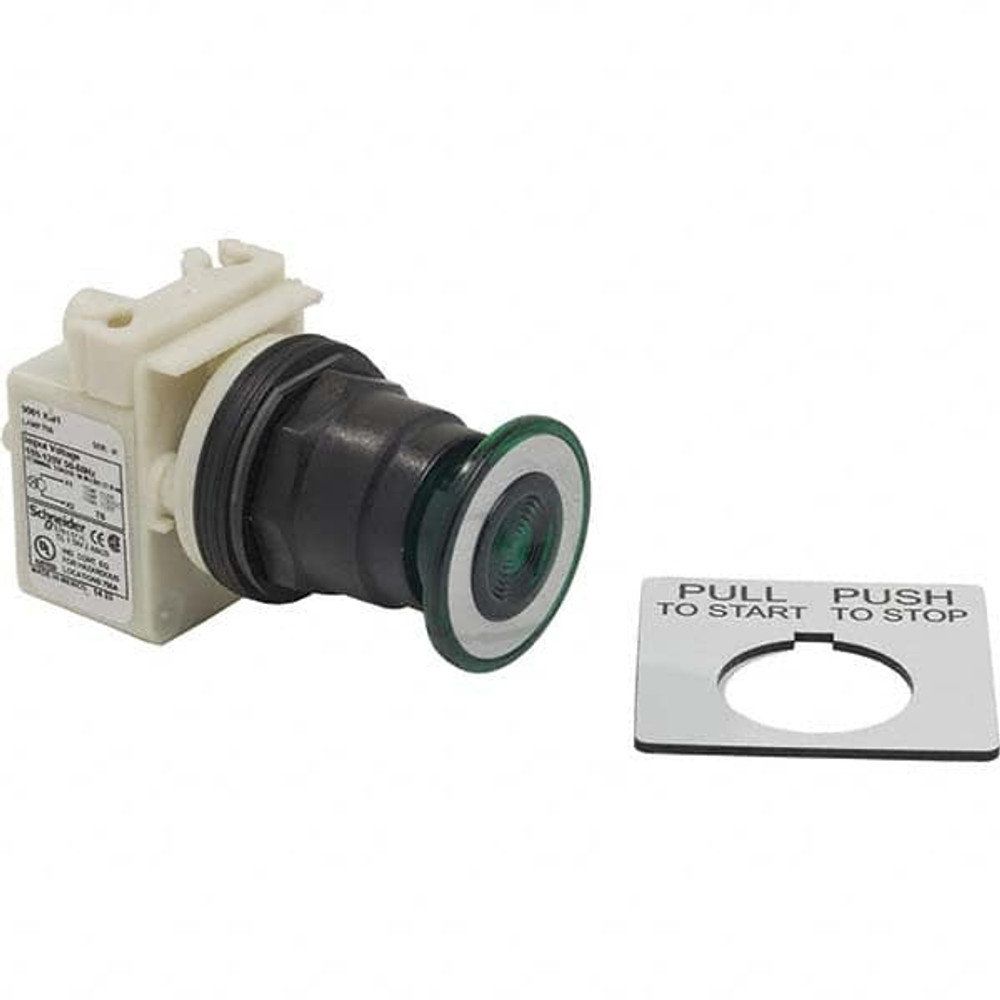 Schneider Electric 9001SKR9P38G Push-Button Switch: 30 mm Mounting Hole Dia, Maintained (MA)