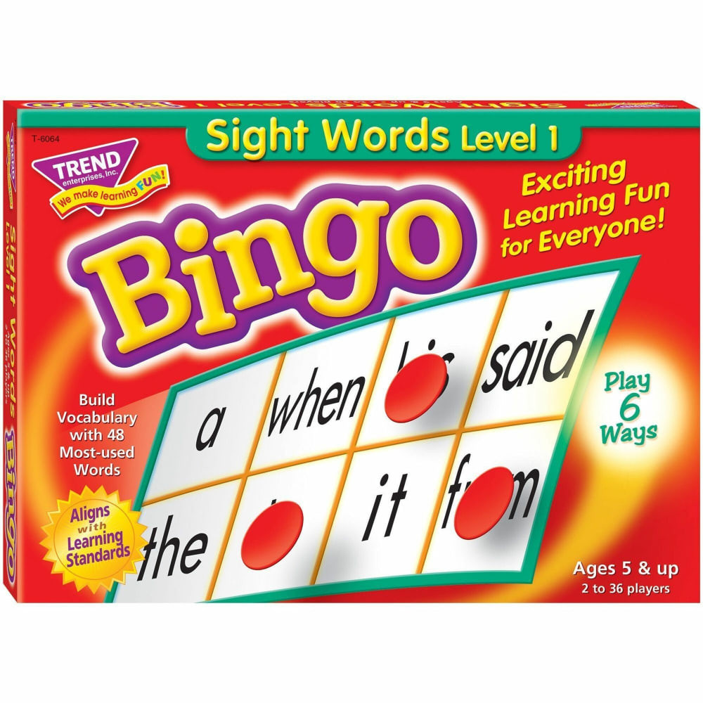 TREND ENTERPRISES INC T6064 Trend Sight Words Bingo Game