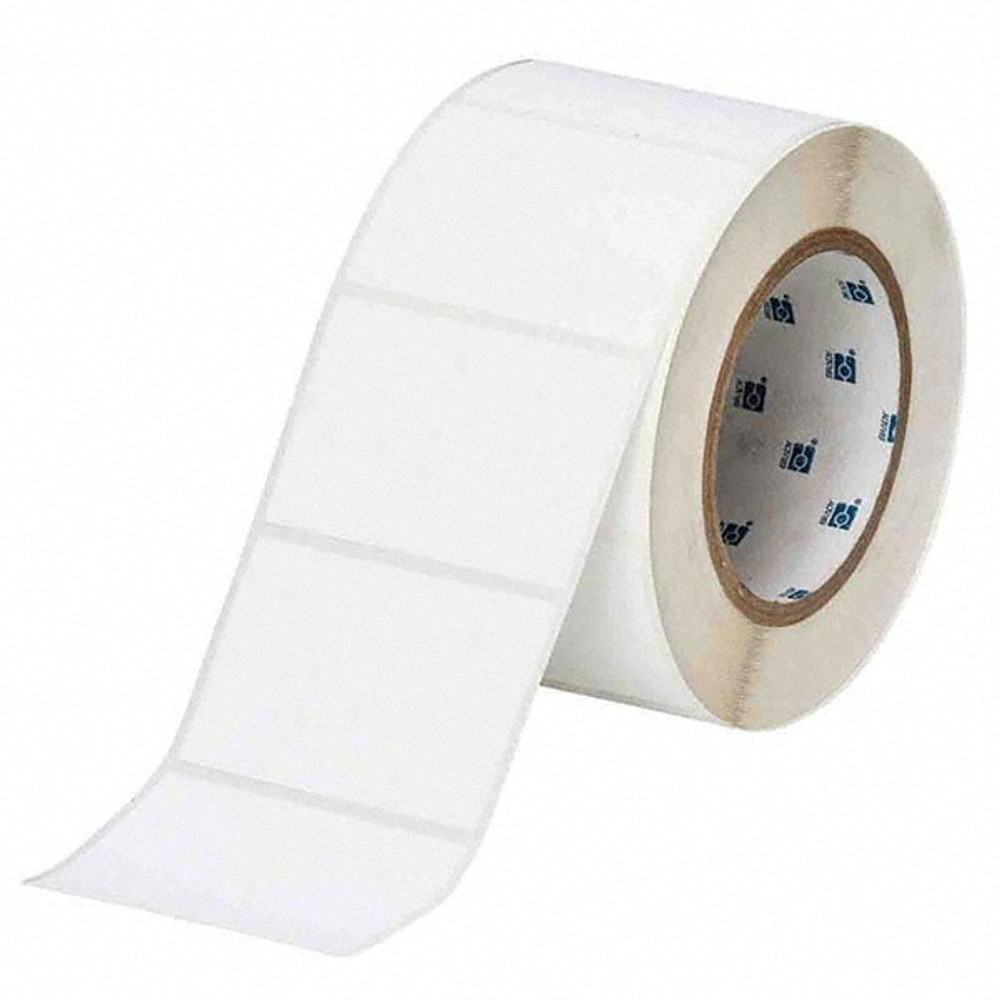 Brady 67103 Label Maker Label: White, Polyester, 1,000 per Roll