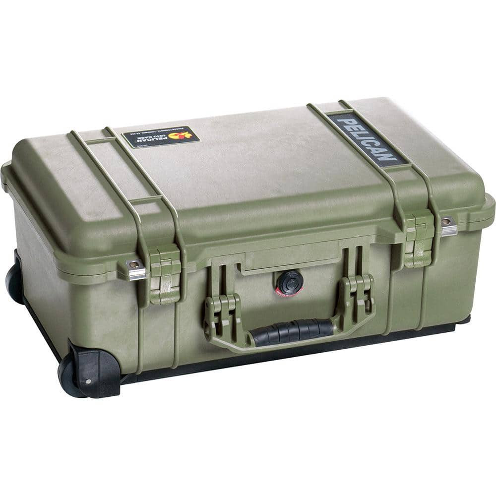 Pelican Products, Inc. 1510-000-130 Clamshell Hard Case: Layered Foam, 13-13/16" Wide, 9" Deep, 9" High
